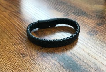 🐍 Black Snake | Men’s Reptile Weave Silicone Bracelet