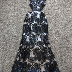 Black Sequin Dress