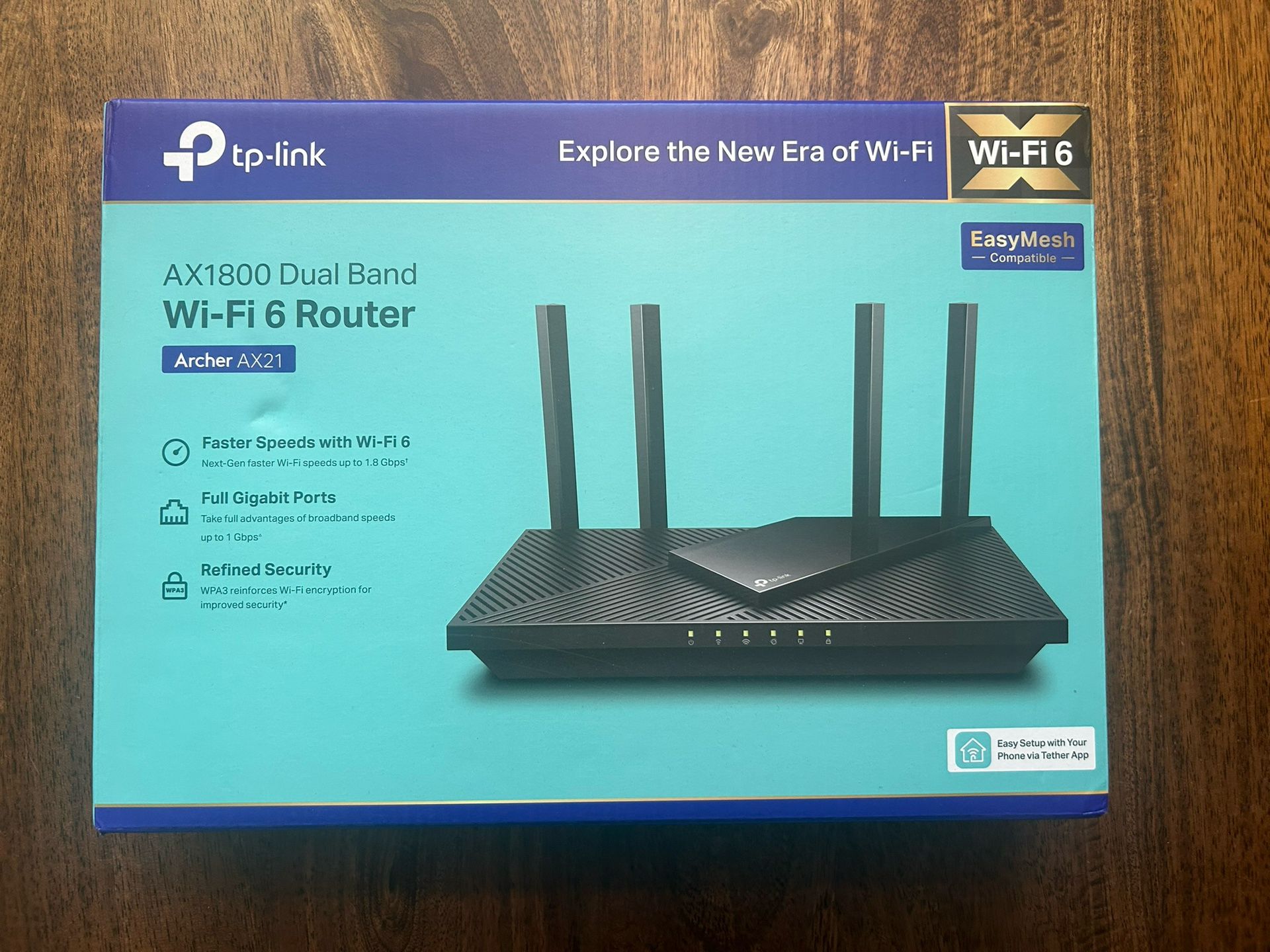 TP-Link AX1800 / Archer AX21 WiFi Router Brand New