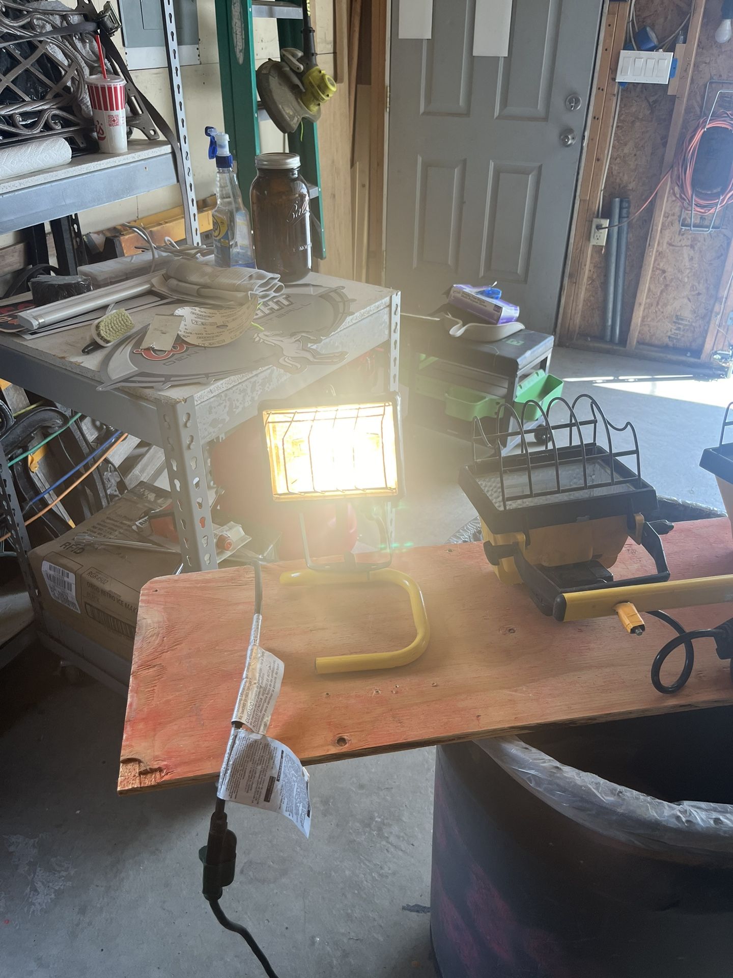 Extension Cords And Four Lights 