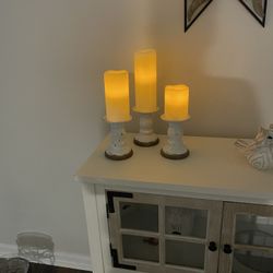 Candle Holders with Candles