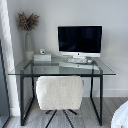 organic modern desk and chair