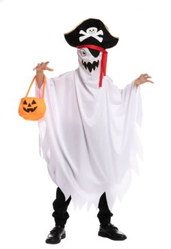 Kids Ghost Pirate Halloween Costume