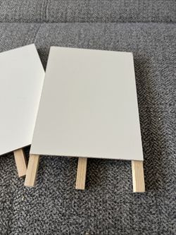 2X Mini Freestanding Wood Whiteboard(4.25X6”) 7” High Wedding-Party-Memo-Educate