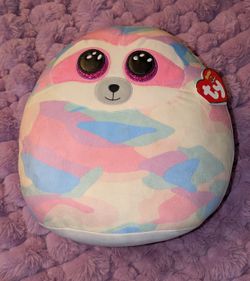 14" ty Squish a boo Cooper the Sloth NWT