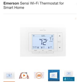 Emerson Sensi Wi-Fi Thermostat for Smart Home works with Wink, Apple Home kit, amazon echo, Alexa, Energy Star Certified, ST55
