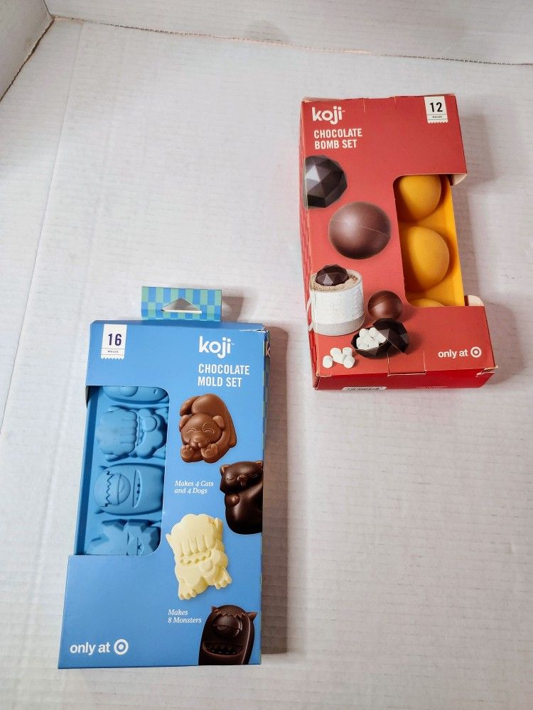 Koji Chocolate 2 Red & Orange and Dogs Cats Monsters Silicone Koji