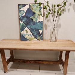 Farmhouse Entryway Table Sofa Table Rustic Wood
