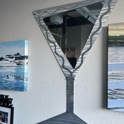 martini glass mirror
