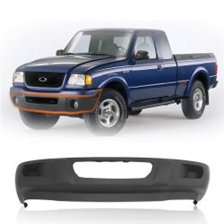 CarPartsDepot Front Dark Gray Bumper Valance W/O Fog Light Holes for 2001-2003 FORD Ranger Fits FO1095193 3L5Z17626HAA New