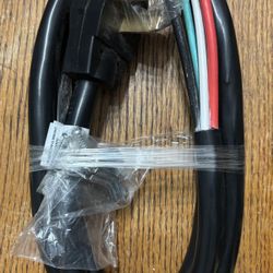 6 Foot 50-Amp 6-Gauge Black Range Power Cord