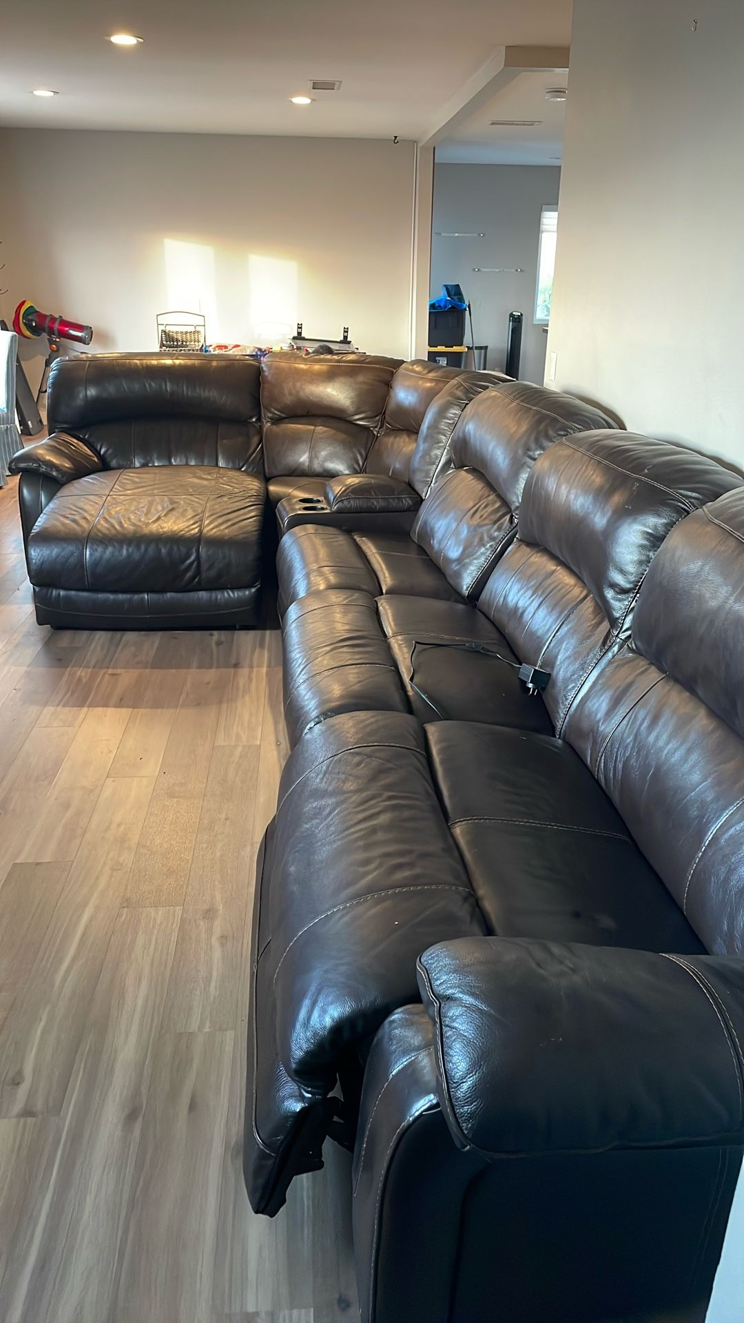 Leather Couch Seats 6-7