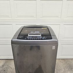LG STAINLESS STEEL WASHER XL CAPACITY EXCELLENT CONDITION LARGE CAPACITY HEAVY DUTY DELIVERY AVAILABLE WE DO REPAIRS 