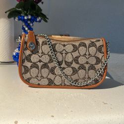 Coach Signature Crystal  Swinger Purse 