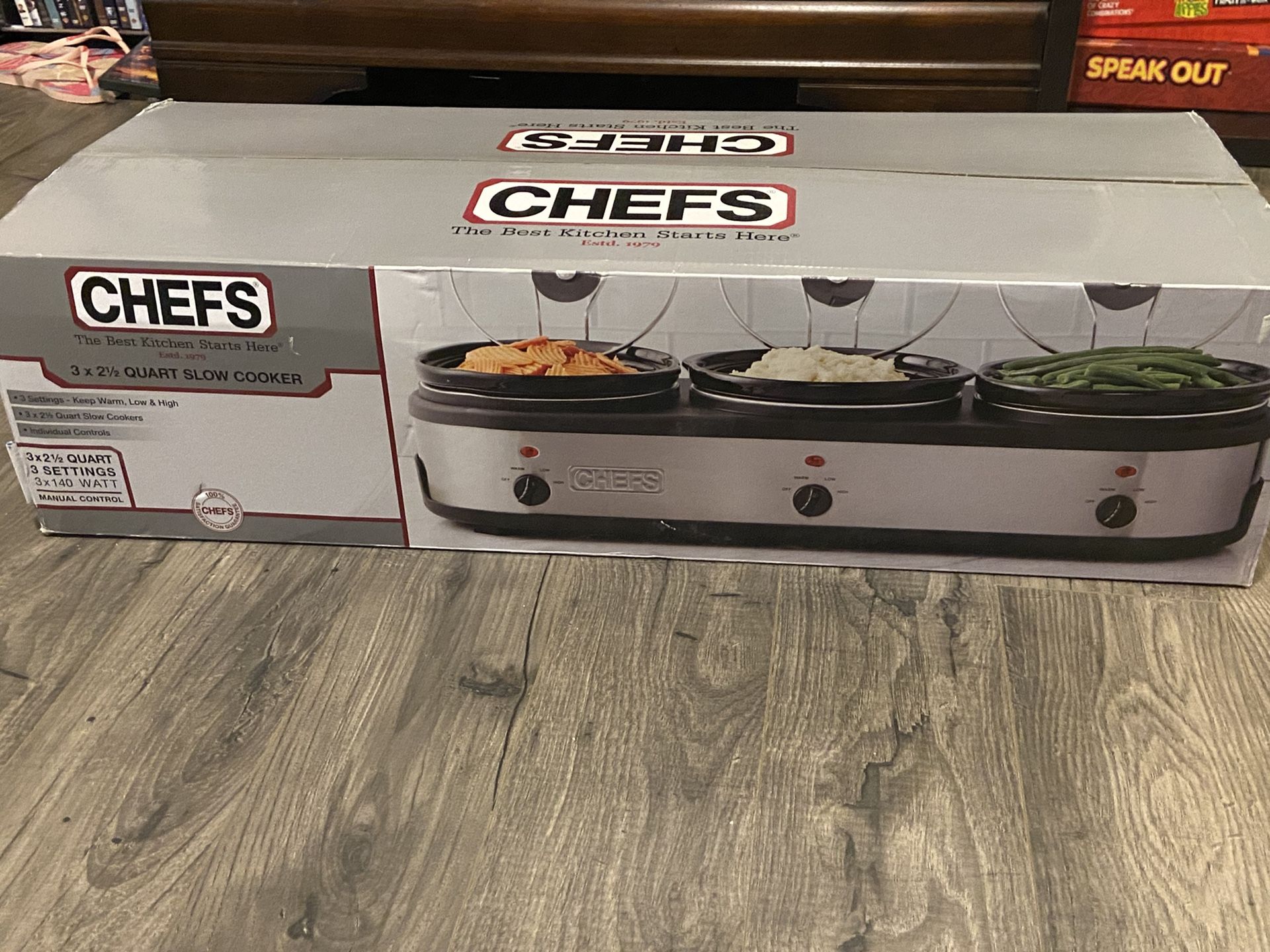Chef’s 3x2 1/2 Quart Slow Cooker