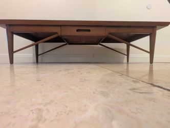 Heritage Henredon MCM Walnut Coffee Table 1960s Authenticated