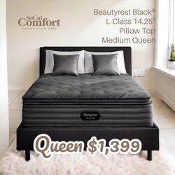 Beautyrest Black® L-Class 14.25" Queen Pillow Top Medium
