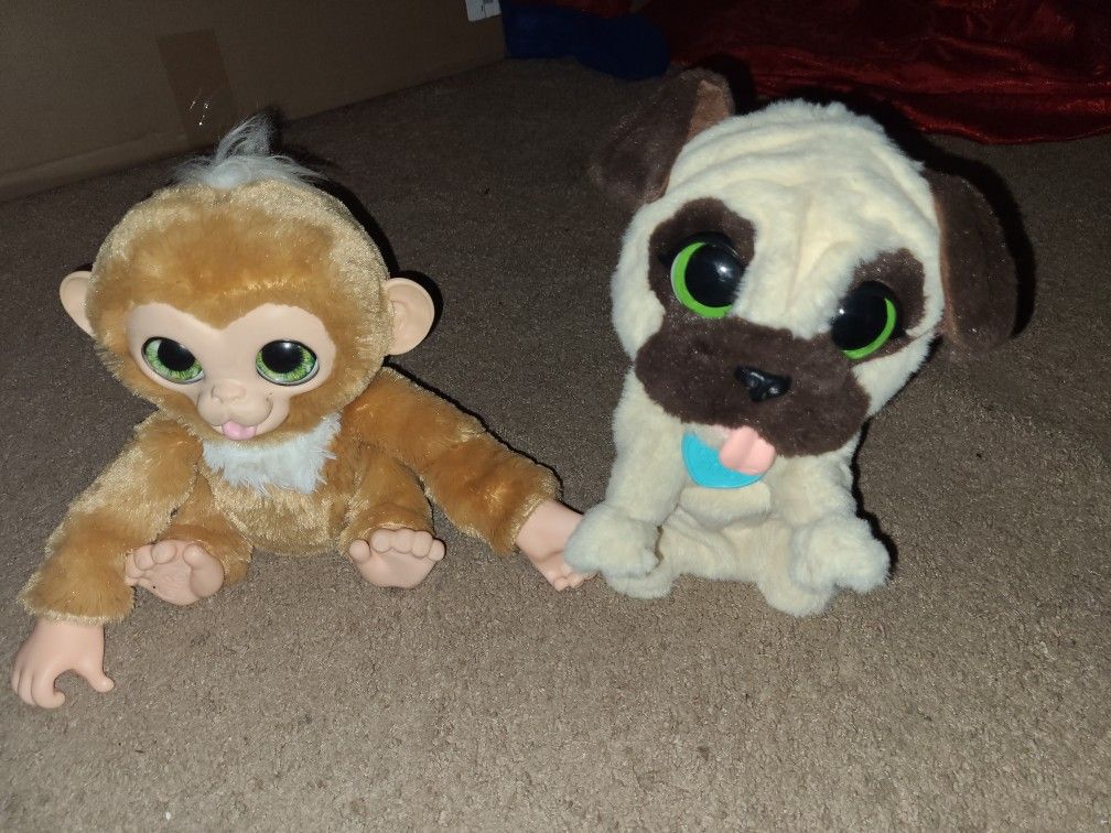 Fur Real Friends Check Up Zandi, Fur Real Friends Jj My Jumping Pet Pug