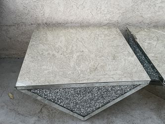 Free Take Both Crushed Diamond Mirrored Tables