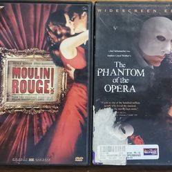 Moulin Rouge! & The Phantom Of The Opera Used DVDs