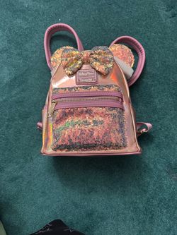 Pink Iridescent Loungefly Backpack