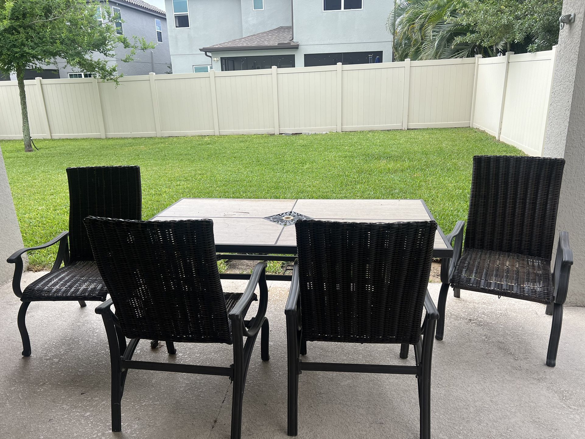 Patio Chairs And Table 