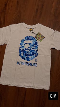 Blue camo and pink camo bape shirt