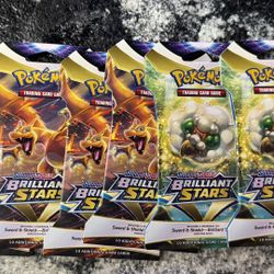 Pokemon Brilliant Stars Sleeved Booster Packs