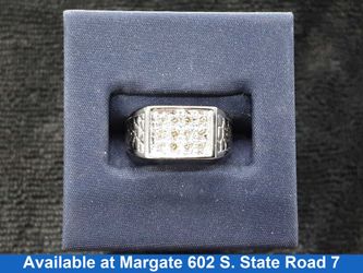 Men's Ring - White Gold 14k (.585) 5 grams Size 5.5