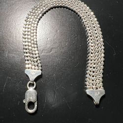 BEAUTIFUL PURE STERLING SILVER BRACELET SIZE 7.5