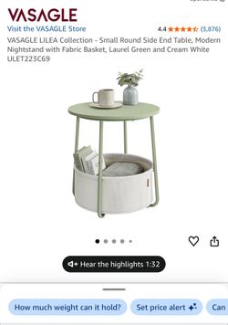 Brand new Vasagle Small Round Side End Table