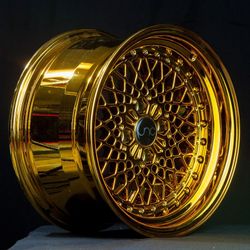 JNC045 Gold Platinum Wheels - 15"-18"