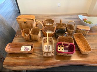 Longaberger baskets - set of 14