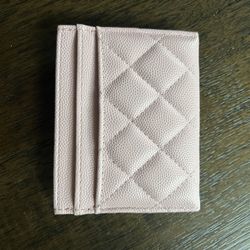 Leather Pink Card Holder