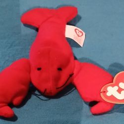 Used 1993 McDonald's TY Beanie Baby Pinchers the Lobster.