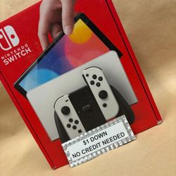 Nintendo Switch OLED Gaming Consoles New - Only $1 Today Pay The Rest Later! 