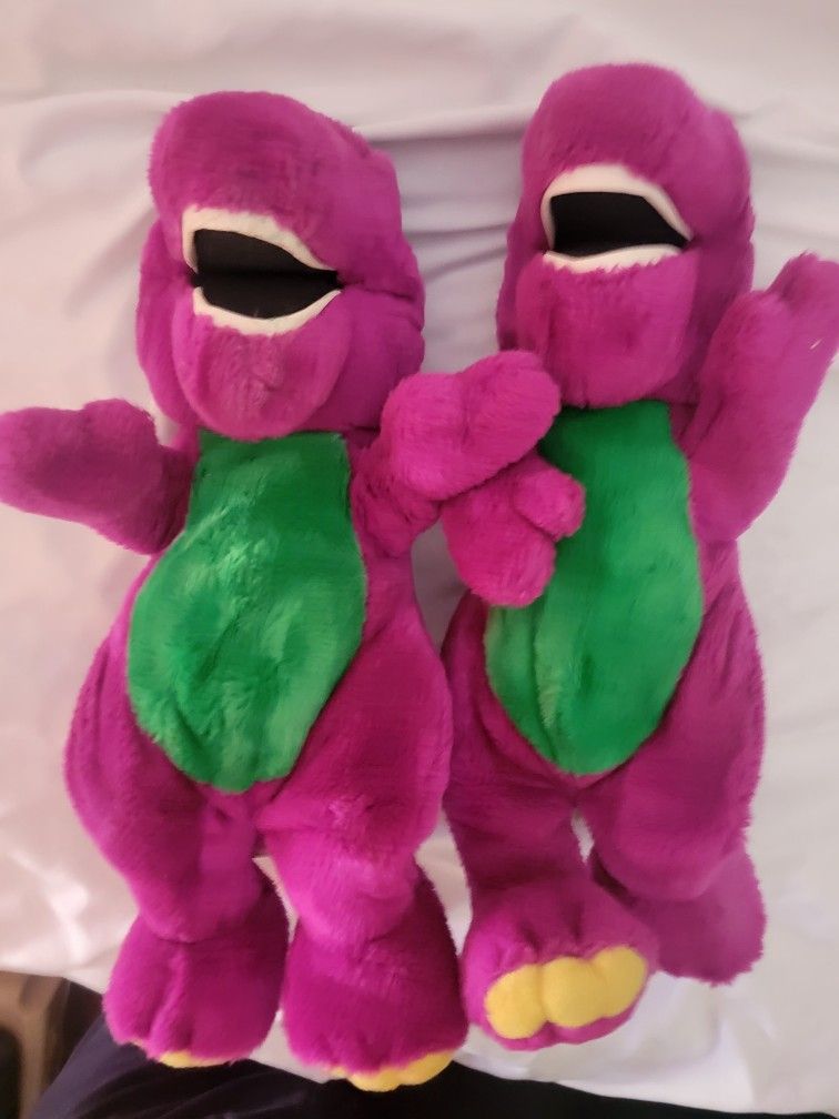 Barney 1992 Plush Toys