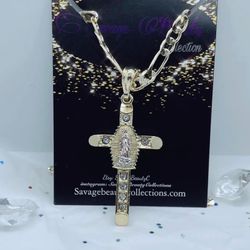 Men’s Cross Chain Gold Plated