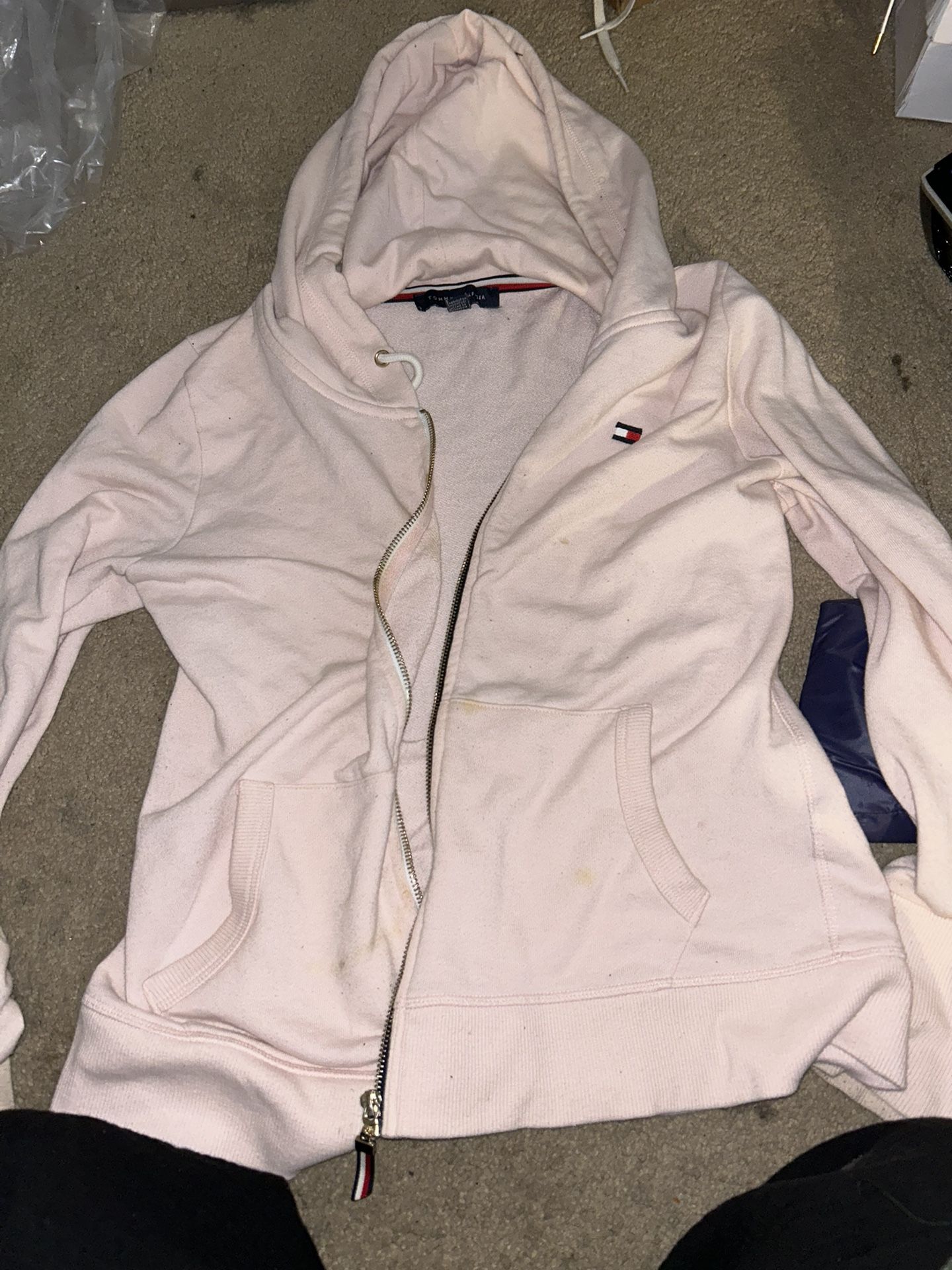 Tommy Hilfiger Pink Zip Up Hoodie 