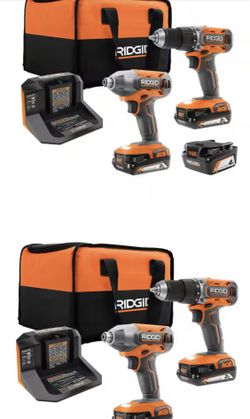 RIDGID 18V Cordless 2-Tool Combo Kit with 1/2 in. Drill/Driver