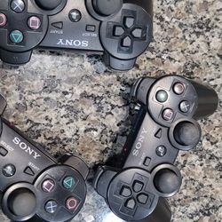 3 Working Ps3 Controllers - $12 Each