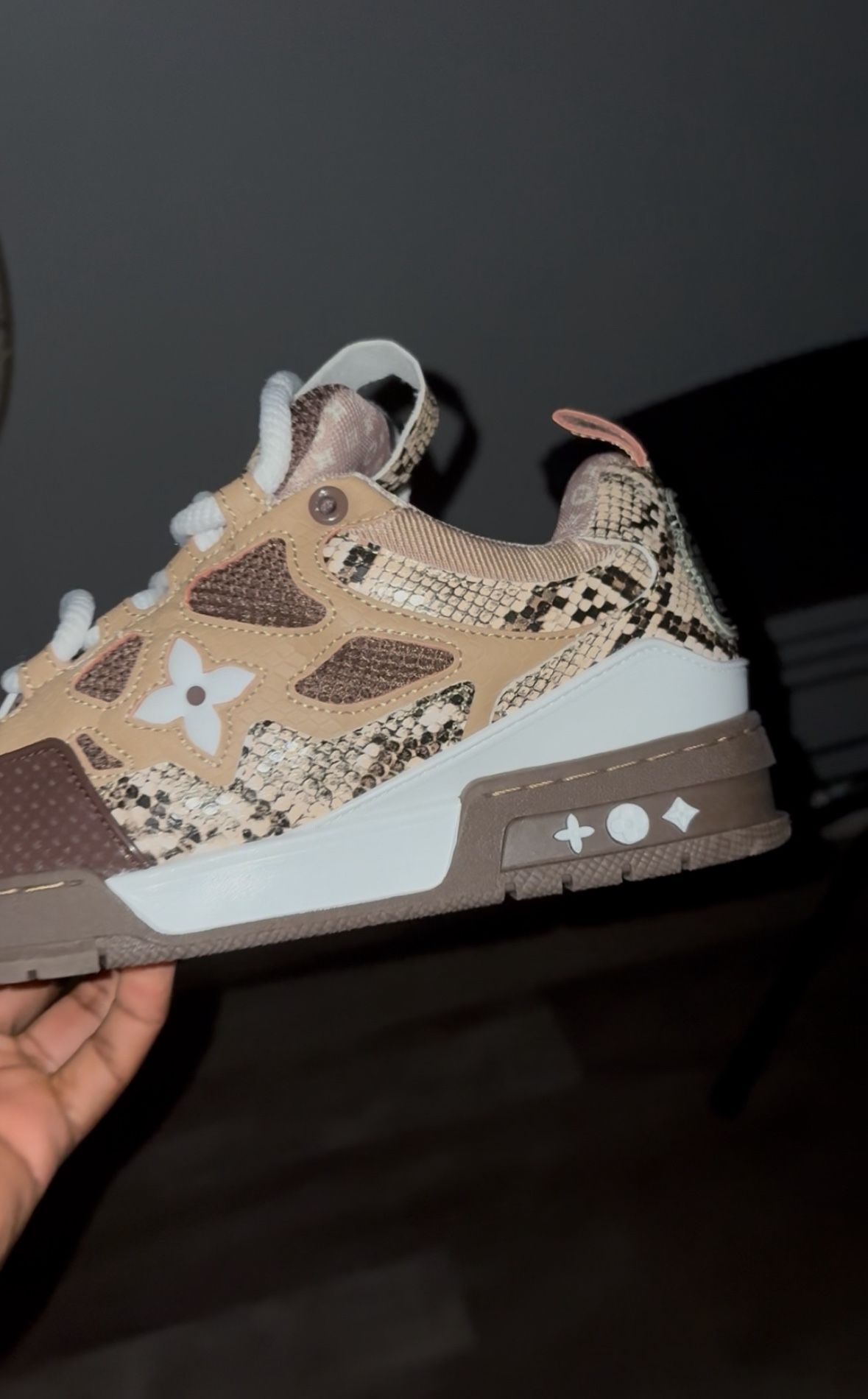 Louis Vuitton Snakeskin Skate ‘Brown/Tan’ Size 9.5LV