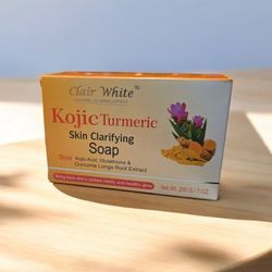 Clair white Natural Glowing Effect Kojic Turmeric Skin Clarifying Soap 7 oz