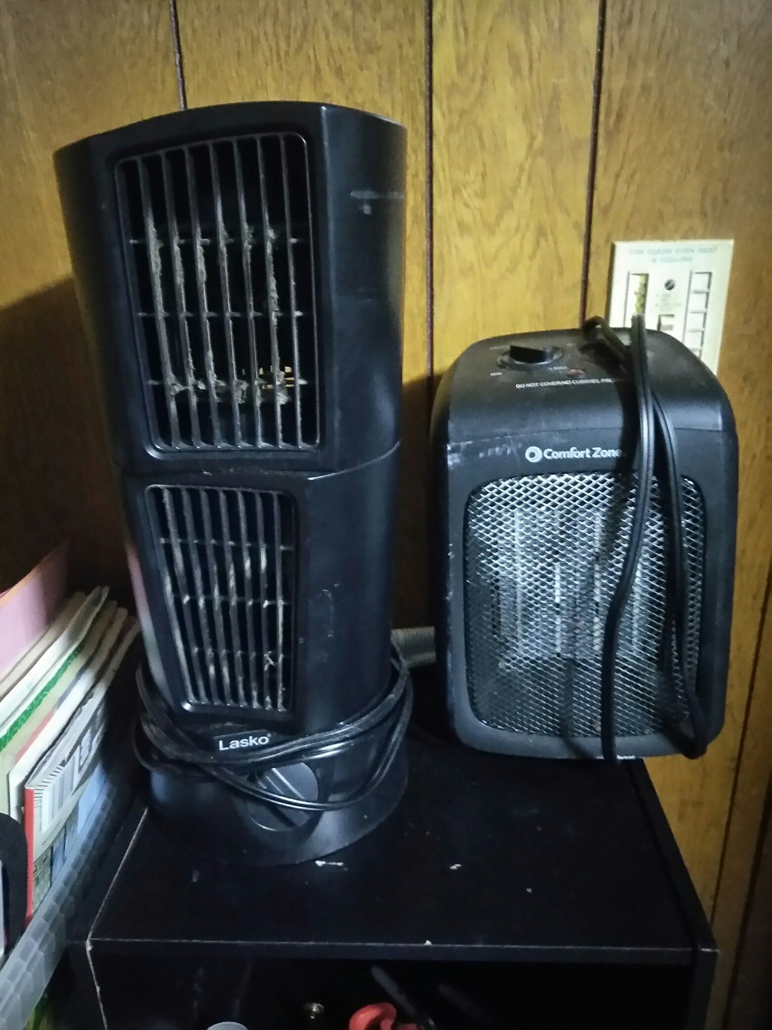 Fan and heater