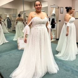 David’s Bridal Wedding Dress Size 16