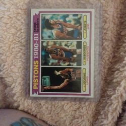 Pistons Basketball Card  (Make Offer)
