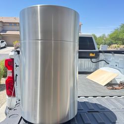 SAFCO PRODUCTS CAN Safco 40 Gallon Recycling Receptacle Metallic 9941SS