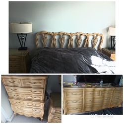 1970 French Bombe Dresser Bedroom Set! Delivery 🚚 Available! 