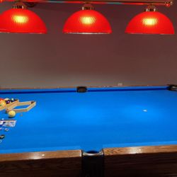 8’x4’x1” Slate Three Piece Pocket Pool Table