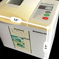 Breadman Plus Automatic 2lb Bread Maker Dough Maker  Cleaned Tested 
